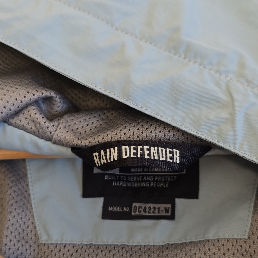 Carhartt Women's Raindefender Jacket Hooded Full Zip Blue Surf Size Small 4-6 - Picture 14 of 17